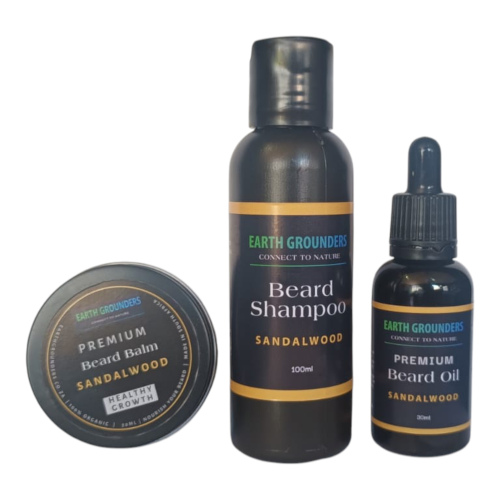 Sandalwood Beard Trio - Oil, Balm and Shampoo